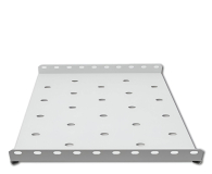 Qoltec Półka do szafy RACK stała  490x250  szara - 1329973 - zdjęcie 1